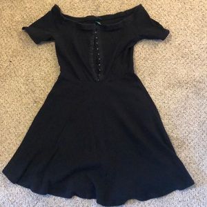 Black Stretch Skater dress